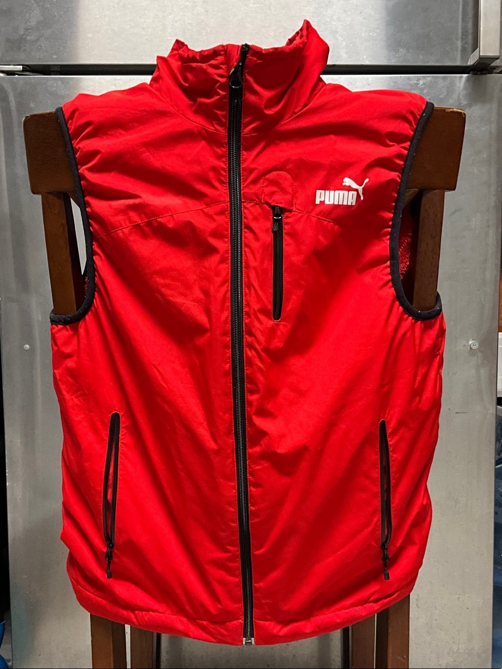 Puma Volvo ocean race Men’s Red Zip-Front Sleeveless Vest.